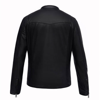 Black Leather Biker Jacket