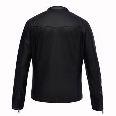 Black Leather Biker Jacket